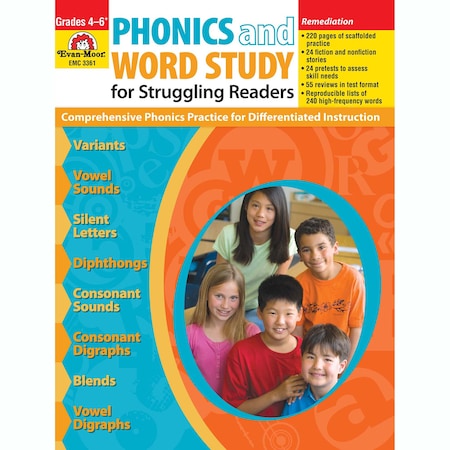 Evan-Moor Educational Publishers Phonics and Word Study for Struggling Readers Book, Teachers Edition 3361